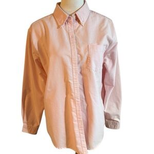 Cabin Creek Women’s Soft Pink Button-Up Wrinkle Free Stain Release Shirt